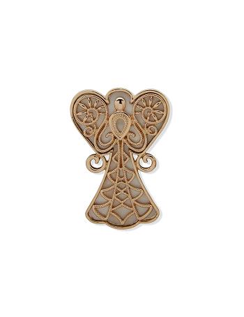 Anne Klein Angel Mother of Pearl Pin in Gift Box Brocher Guld | XDKBH93500