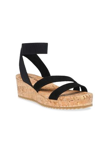 Anne Klein Ayla Sandal Kilehæl Sko Sort | LDKTR88831