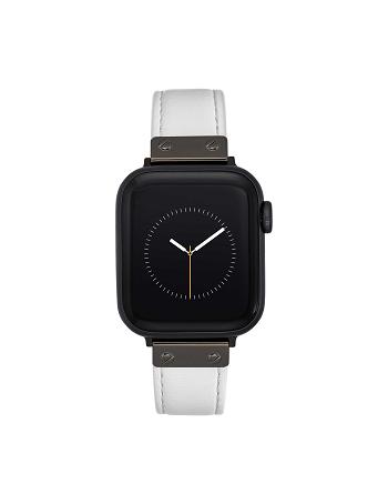 Anne Klein Band for Apple Watch® Læder Hvide Grå | ADKDF95400