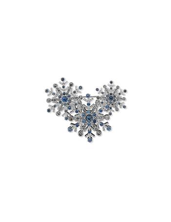 Anne Klein Box Pin Snowflake Cluster Brocher Sølv | GDKEC20365