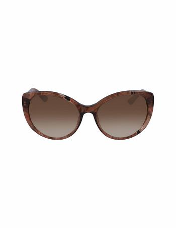 Anne Klein Cat-Eye Sunglasses Gennemsnitsstørrelse Lyserød | SDKNY10221