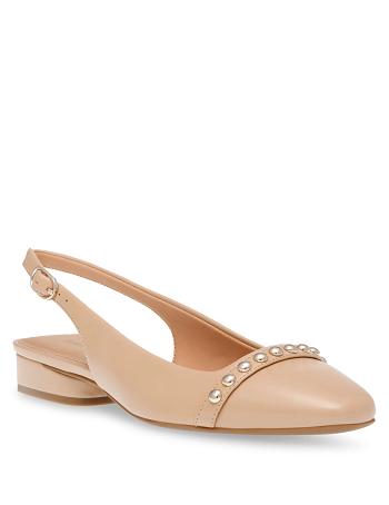 Anne Klein Cena Sling Back Lejligheder Beige | ZDKNQ19295