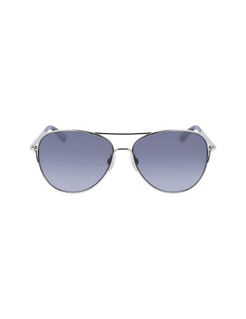 Anne Klein Classic Aviator Sunglasses Overdimensioneret Sølv | DKJBT52854