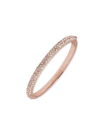 Anne Klein Crystal Pave Bangle Armbånd Lyserød Guld | QDKUV35631