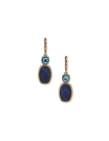 Anne Klein Doublet Levback Drop Earring Guld | QDKUV75285