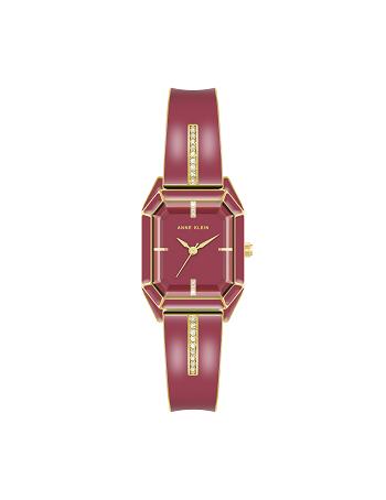 Anne Klein Elegant Bangle Bracelet Watch Metaller Bordeaux Guld | ZDKNQ28688