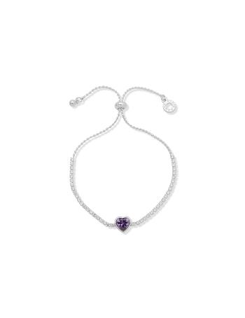 Anne Klein Heart Slider Armbånd Sølv | ZDKMJ51218