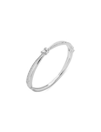 Anne Klein Hinge Bangle With Knot Armbånd Sølv | DKJZR49611