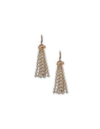 Anne Klein Knot With Pearl Tassel Earring Guld | GDKUC27748