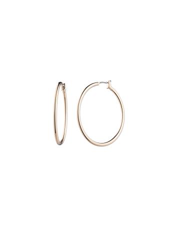 Anne Klein Large Gold-Tone Hoop Earring Guld | PDKQX36752