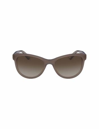 Anne Klein Modern Cat-Eye Sunglasses Gennemsnitsstørrelse Grå Brune | XDKGW11268