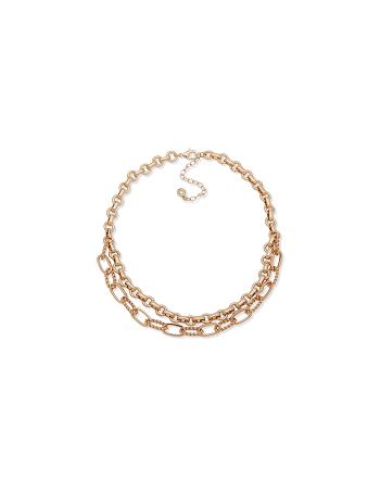 Anne Klein Multirow Chain Halskæder Guld | EDKHC50852