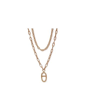 Anne Klein Multirow Pendant Halskæder Guld | DKXMI97400