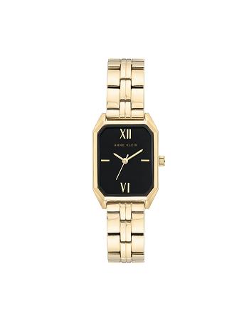 Anne Klein Octagonal Shaped Metal Bracelet Watch Best Bestsellere Sort Guld | ADKDF87051