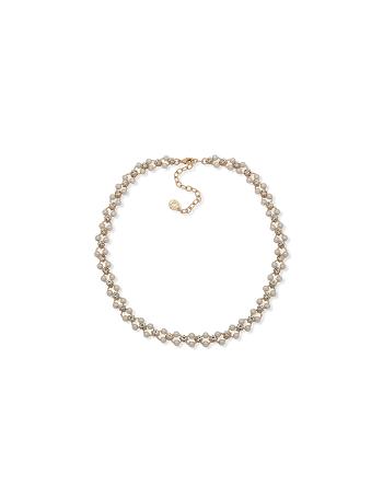 Anne Klein Open Faux Pearl Station Collar Halskæder Guld | YDKGT62499