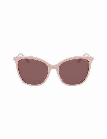 Anne Klein Oversized Sunglasses Firkant Grå Brune | DKCIF25981