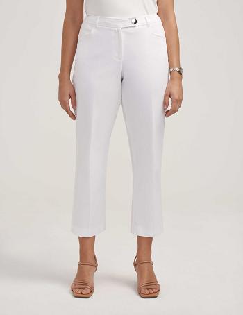 Anne Klein Petite Anne Contour Stretch Bowie Pant Underdele Hvide | XDKBH94757