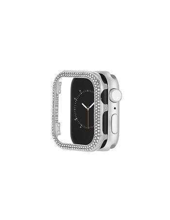 Anne Klein Premium Crystals Protective Case Cover for Apple Watch® Metaller Sølv | PDKQX99440