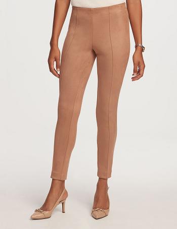 Anne Klein Pull On Hollywood Slim Ankle Pant Underdele Beige | DKCVG12956