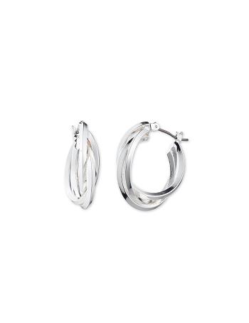 Anne Klein Silver-Tone Multi Hoop Earring Sølv Flerfarvede | DKEAH15570