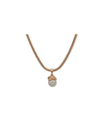 Anne Klein Snake Chain With Knot Pendant Halskæder Slangeprint Guld | TDKPQ67229