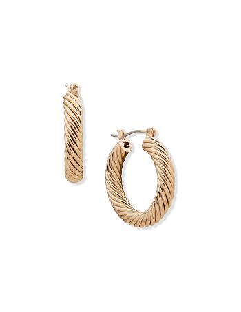 Anne Klein Spiral Hoop Earring Guld | DKDYB69150