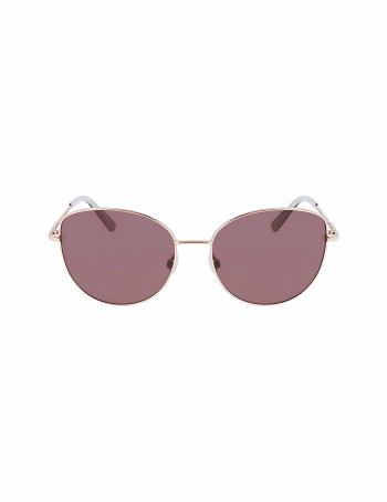 Anne Klein Trendy Sunglasses Rund Guld | DKCIF73730