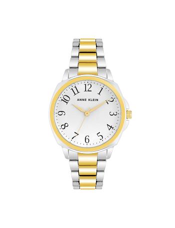 Anne Klein Two-Tone Cushion Bracelet Watch Metaller Sølv Guld | LDKSX93574