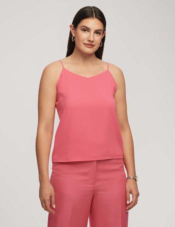 Anne Klein V-Neck Cami Toppe Lyserød | DKCVG55706