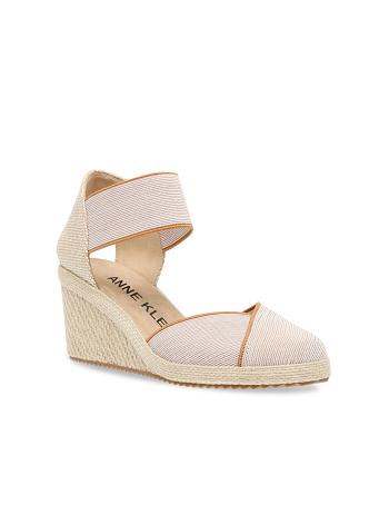 Anne Klein Zoey Round Tå Espadrilles Kilehæl Sko Beige | DKDFL19591