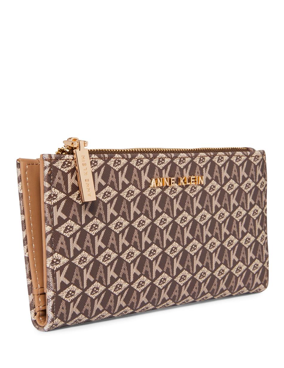 Anne Klein AK Cube Logo Bifold Pung Hvide Brune | DKNZX22322