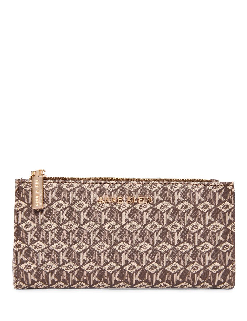 Anne Klein AK Cube Logo Bifold Pung Hvide Brune | DKNZX22322