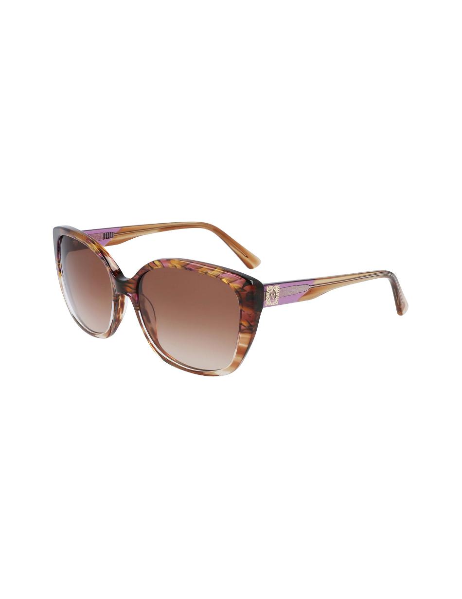 Anne Klein Animal Horn Sunglasses Firkant Lilla | DKQAV33822