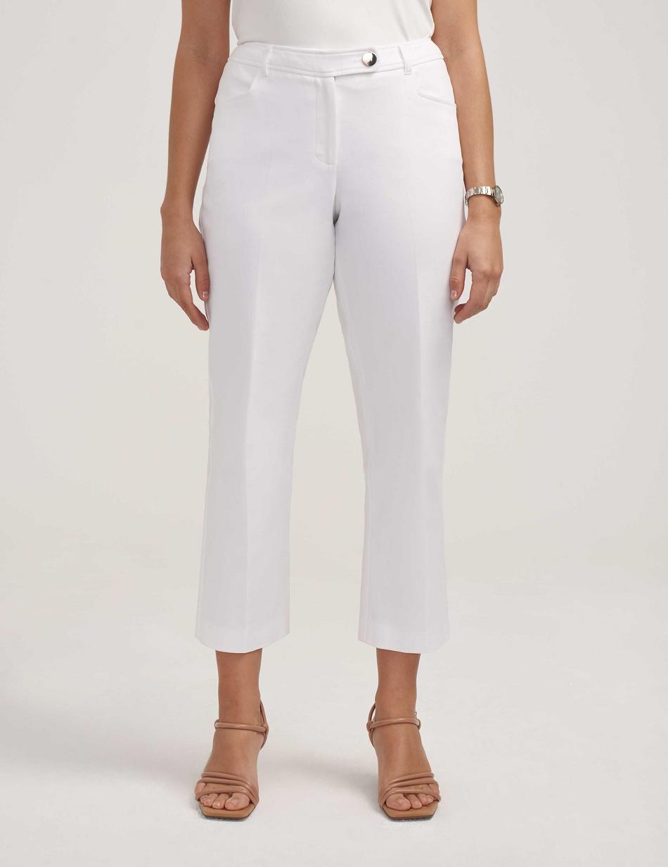 Anne Klein Anne Contour Stretch Bowie Pant- Clearance Underdele Hvide | DKDYB38853