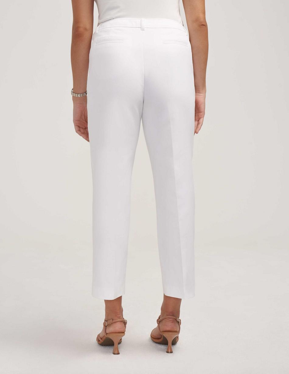 Anne Klein Anne Contour Stretch Bowie Pant Petite Hvide | DKQAV82260