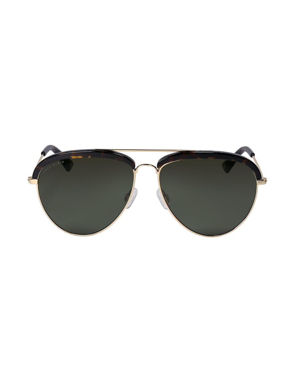 Anne Klein Aviator Combo Sunglasses Best Bestsellere Grå Sort | TDKWZ54269