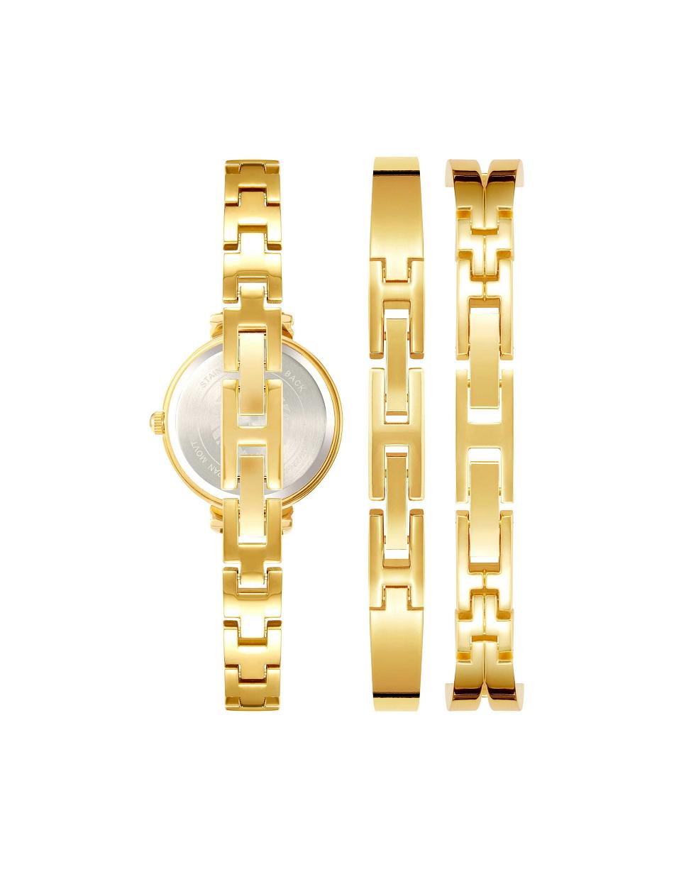 Anne Klein Bangle Watch and Bracelets Sæt Lavendel Guld | BDKSD90036