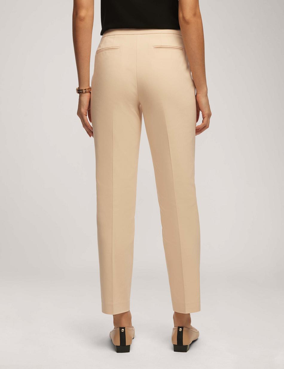 Anne Klein Bomulds Double Weave Bowie Pant Underdele Beige | DDKVO72680