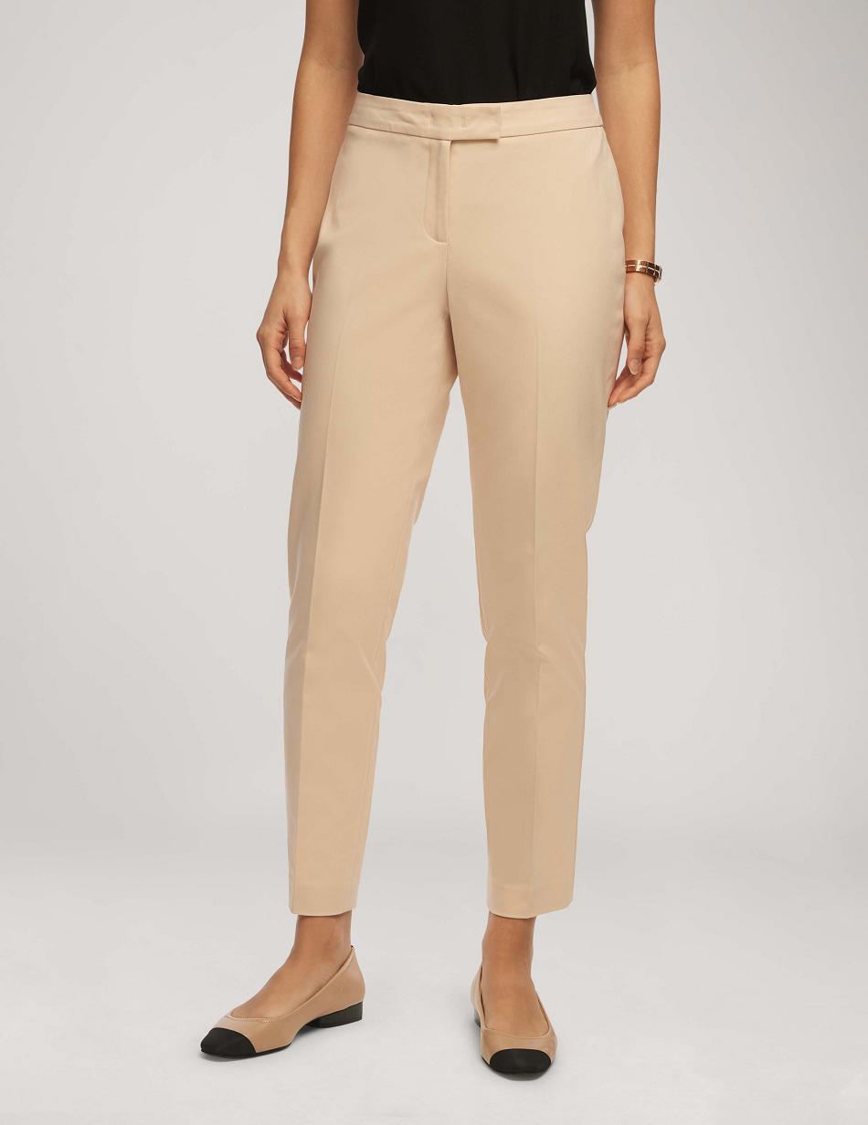 Anne Klein Bomulds Double Weave Bowie Pant Underdele Beige | DDKVO72680