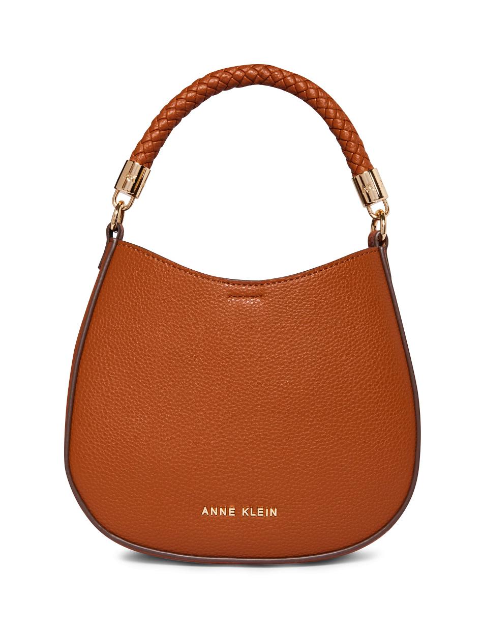 Anne Klein Braided Handle Hobo Crossbody Taske Orange | DKZPD17292