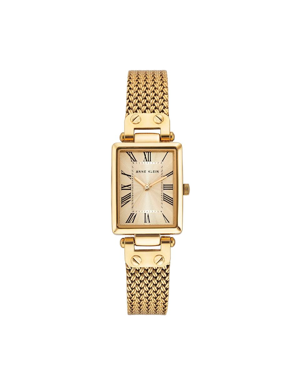 Anne Klein Case Mesh Bracelet Watch Rektangulær Guld | XDKBH12988