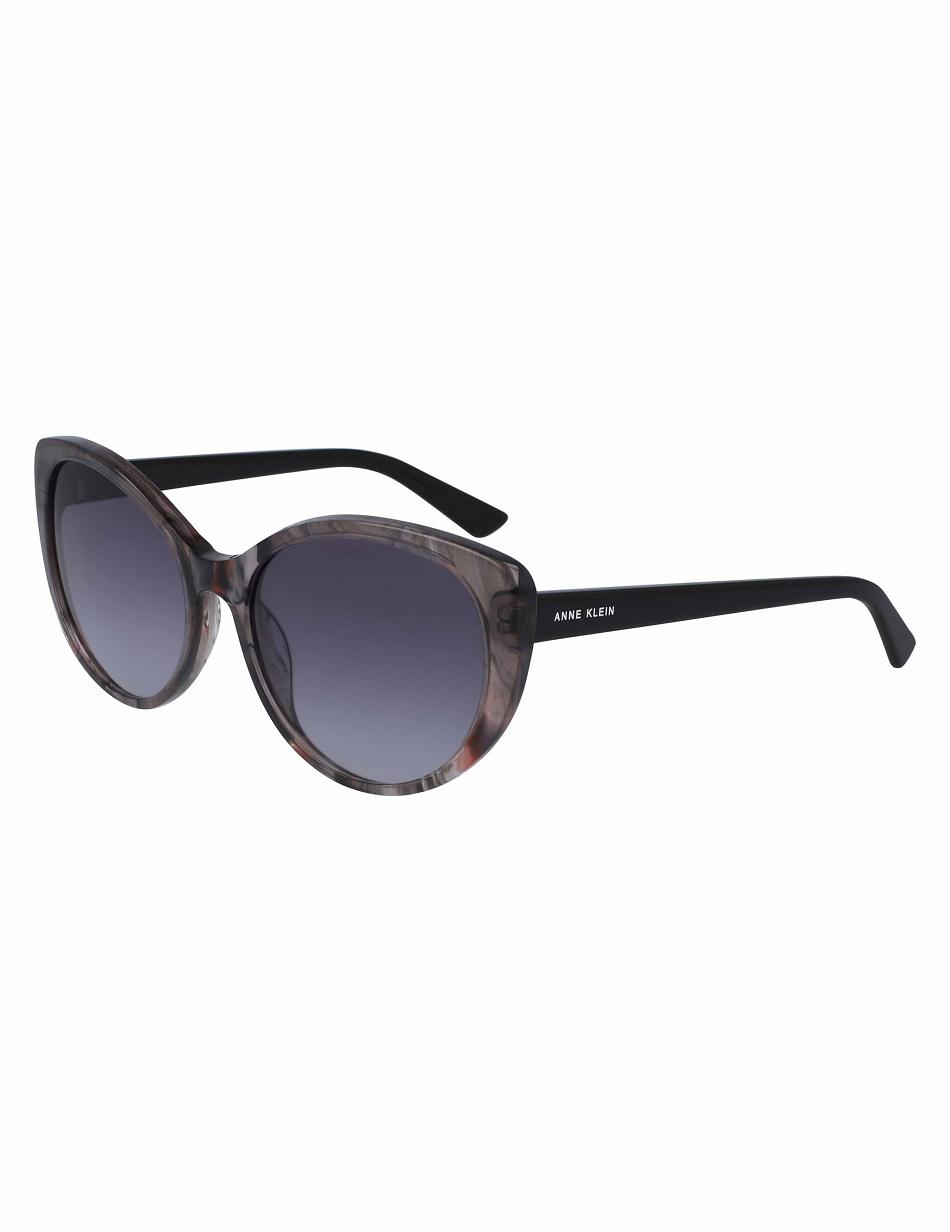 Anne Klein Cat-Eye Sunglasses Gennemsnitsstørrelse Lyserød Grå | EDKHC29614