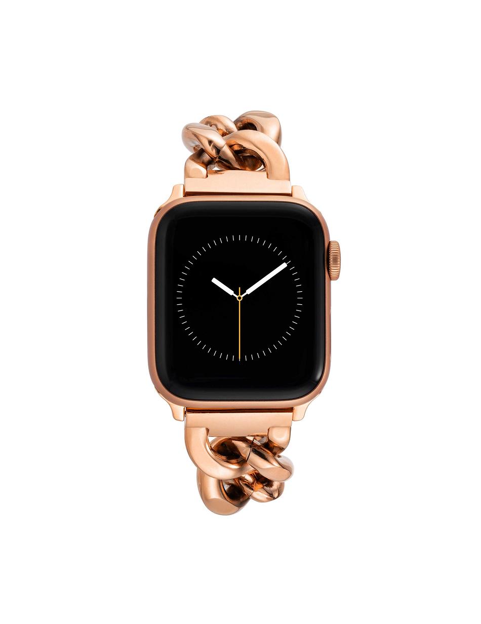 Anne Klein Chain Link Bracelet Band for Apple Watch® Metaller Lyserød Guld | DKICD97678