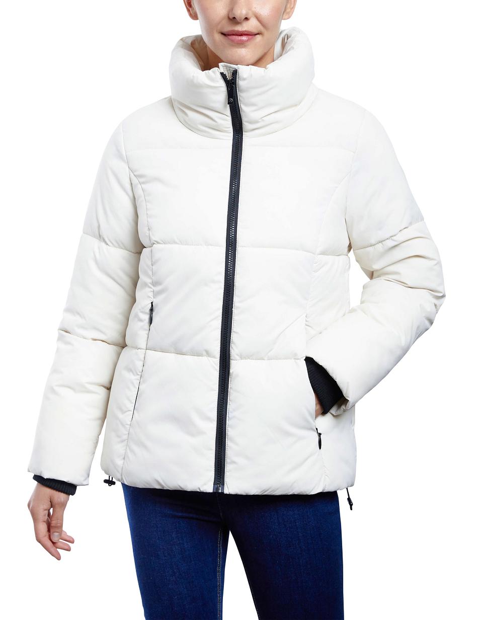 Anne Klein Consider It Kort Puffer Jacket Overtøj Hvide | DKCIF56296