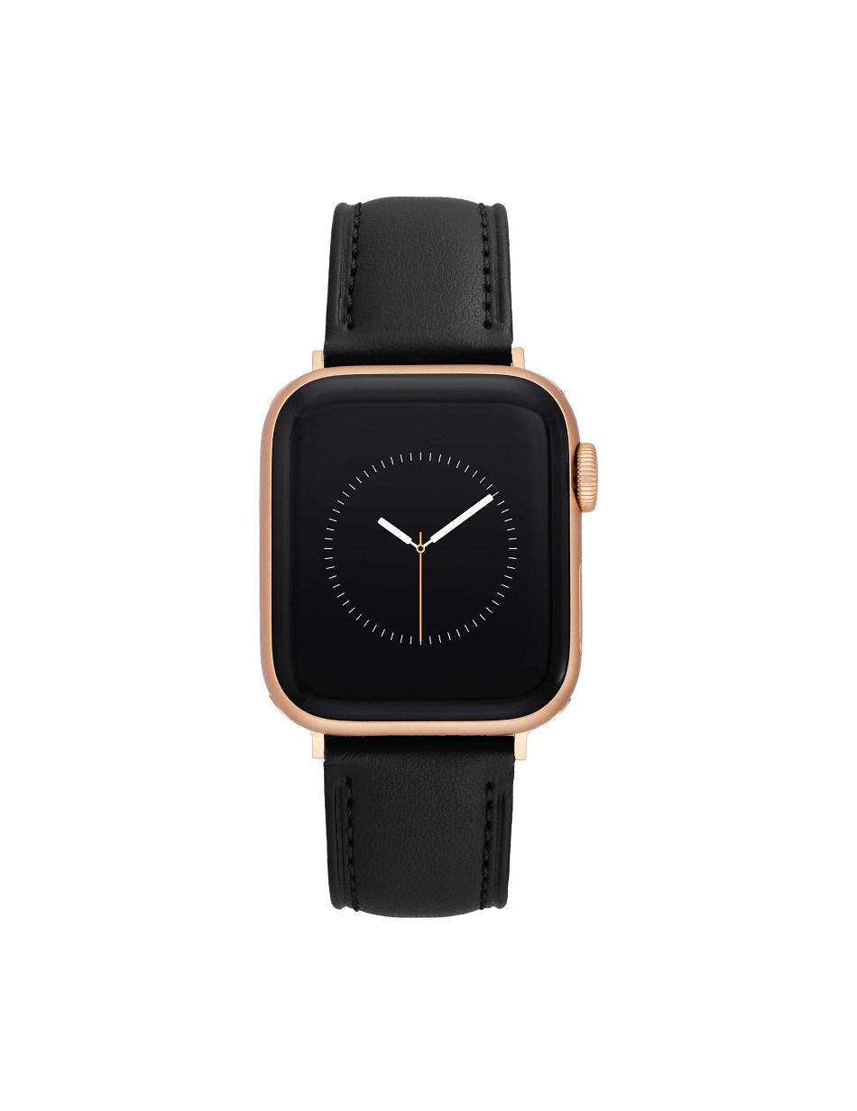 Anne Klein Considered Apple Peel Band for Apple Watch® Læder Sort Lyserød Guld | DKQAV61545