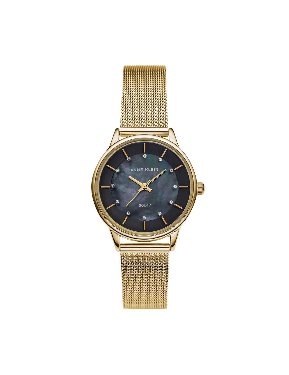 Anne Klein Considered Solar Powered Mesh Watch Metaller Guld Sort | MDKFT95372