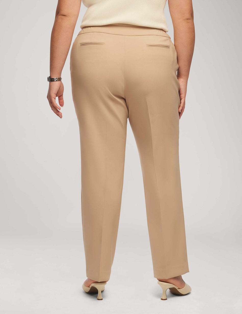 Anne Klein Contour Stretch Bowie Pant Plus Størrelse Beige | QDKWA93297