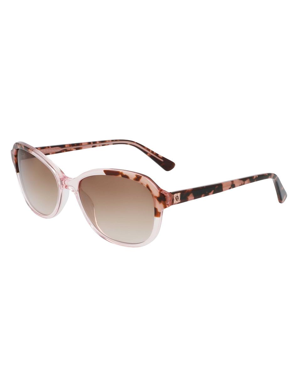 Anne Klein Crystal Oval Sunglasses Rund Lyserød | GDKEC24673