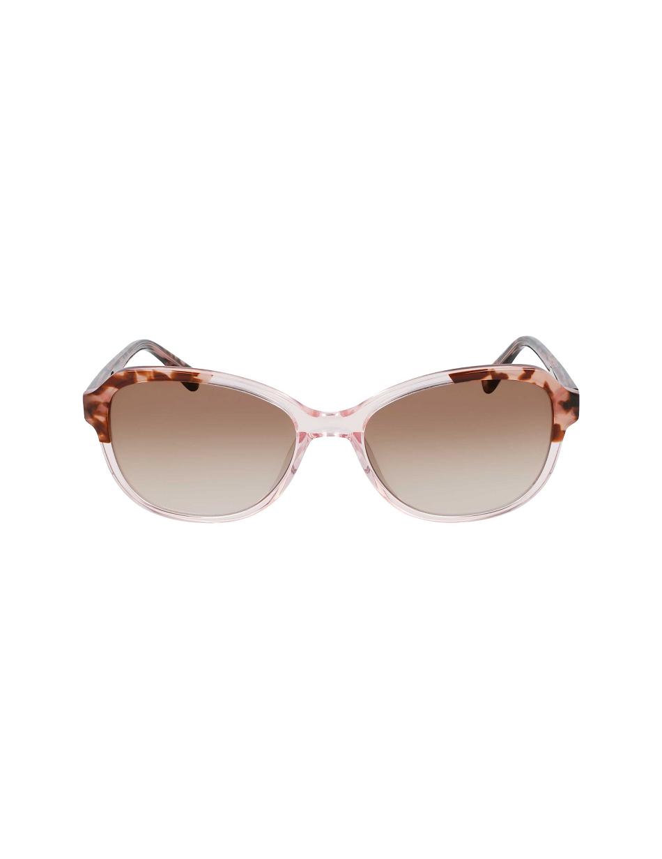 Anne Klein Crystal Oval Sunglasses Rund Lyserød | GDKEC24673