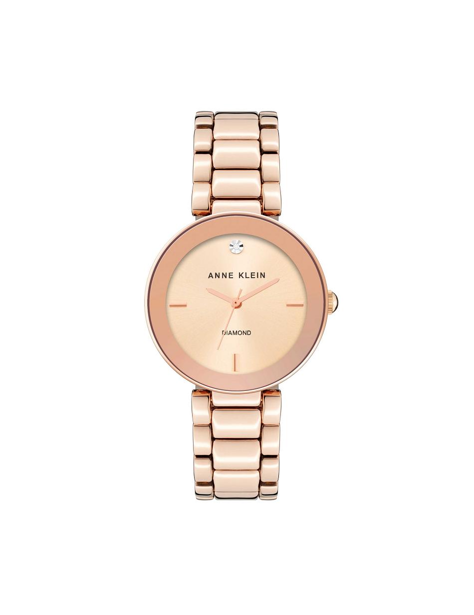 Anne Klein Diamond Dial Bracelet Watch Best Bestsellere Lyserød Guld | QDKWA96637